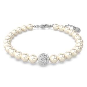 Swarovski Remix Pavé Fireball & Imitation Pearl Bracelet